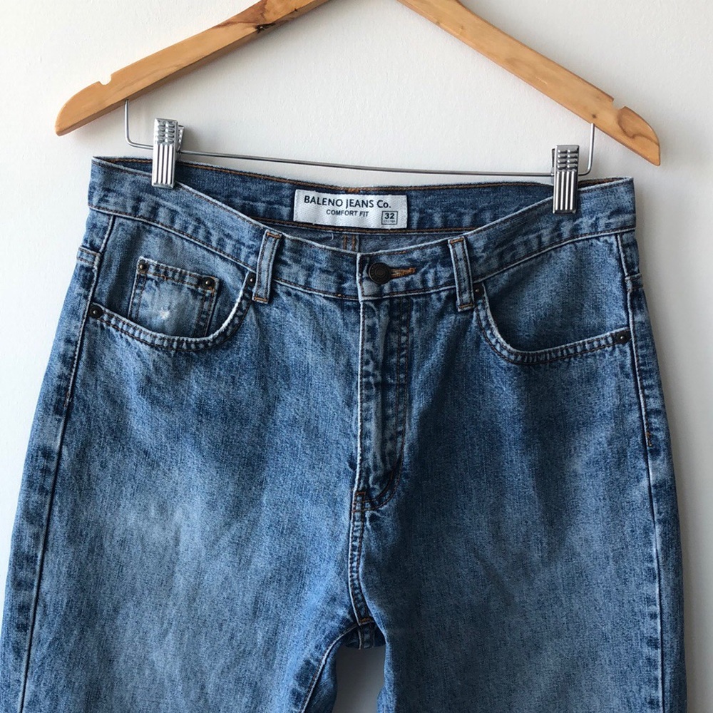 Baleno Plus Size High Waisted Wide Leg Mom Jeans